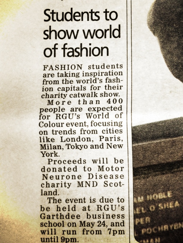 World of Colour fashion show makes the headlines